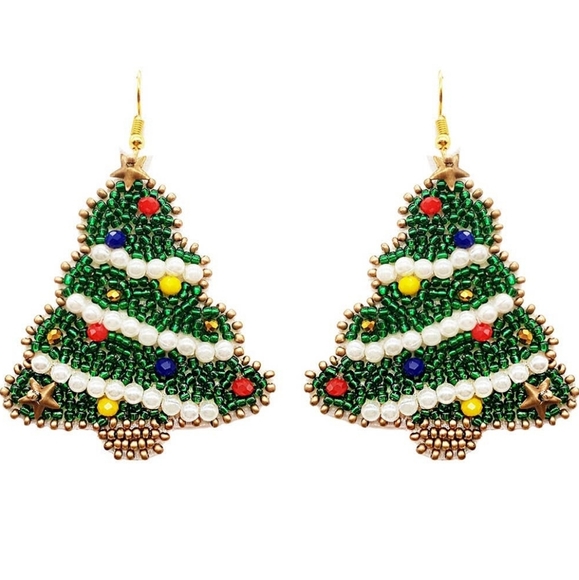 Jewelry - Beaded Christmas Trees